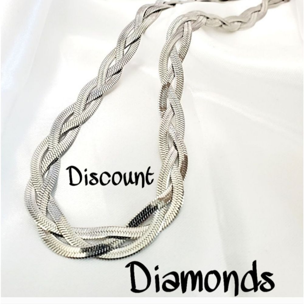 Polished Silver Rope Necklace with Intricate Design - Picture 9 of 11